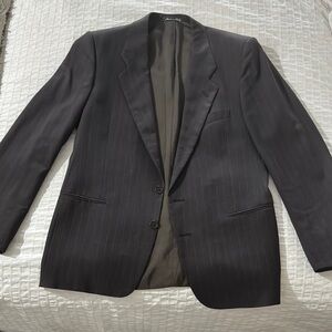 Giorgio Armani Mani Black pinstripe Sport Coat Timeless Elegance